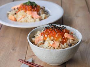 ミニチュアフード おでんと鮭といくらの炊き込み御飯のセット
